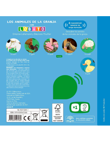 Los animales de la granja Lobito sonido