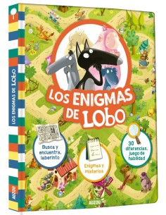 Los enigmas de Lobo. Enigmas y misterios. 30 diferencias y juego de habilidad.
