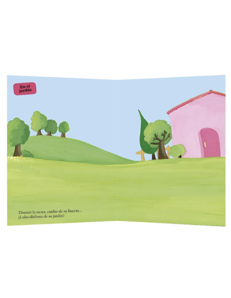 Libro de Pegatinas Reutilizables Lobo en la naturaleza