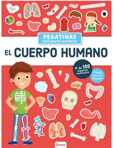 Libro de Pegatinas Reutilizables El cuerpo Humano