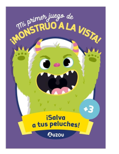 Juego de cartas Monstruo a la vista Auzou