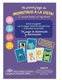 Juego de cartas Monstruo a la vista Auzou 2