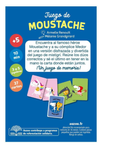 Juego de cartas Moustache a la vista Auzou 2
