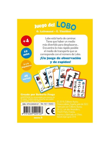 Juego del Lobo Rápido Go Auzou