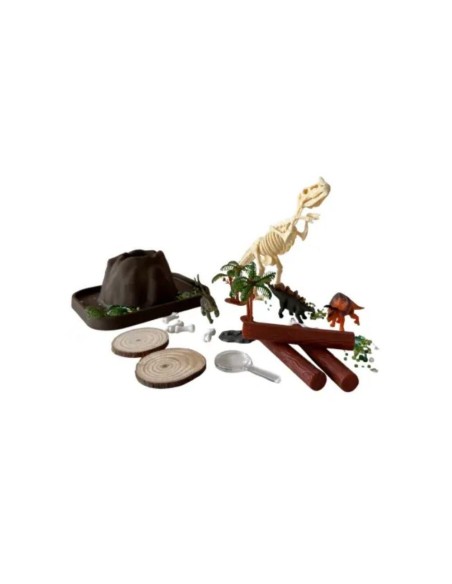 Bandeja sensorial + Kit Dinosaurio