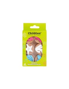 Sellos de Madera para Plastilina o Arena Sirena 2