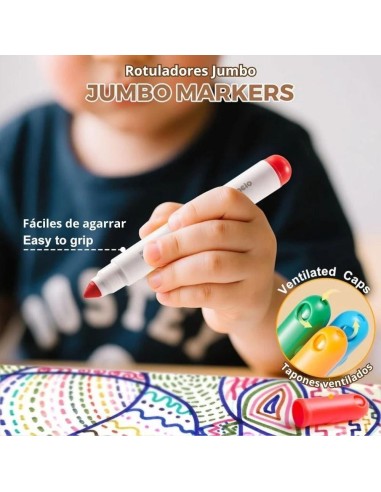 Rotuladores Extra Lavables WASH POWER 12 ud.