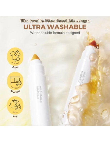 Rotuladores Extra Lavables WASH POWER 12 ud.