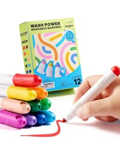 Rotuladores Extra Lavables WASH POWER 12 ud.