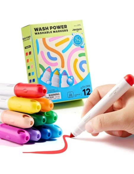 Rotuladores Extra Lavables WASH POWER 12 ud.