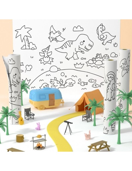 Papel adhesivo tematizado - Dinosaurio STORIES Jarmelo