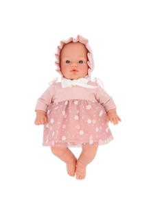 Muñeco Helena con Vestido Flores Rosa