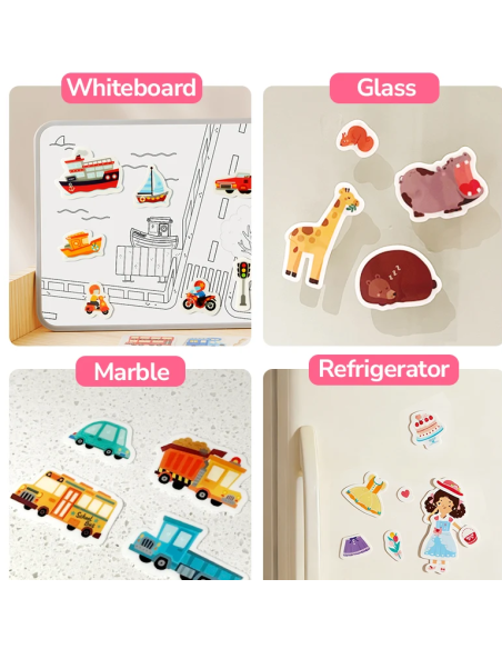 Pegatinas de gel reutilizables mideer – Calle (30 unidades)