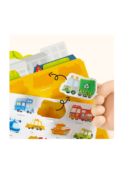 Pegatinas de gel reutilizables mideer – Calle (30 unidades)