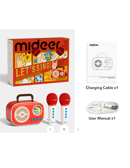 Conjunto de karaoke doble mideer