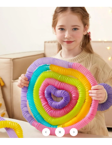 Juego de tubos Mideer con folleto y bolas luminosas