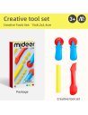 Conjunto de herramientas para masas plásticas mideer (4 piezas)