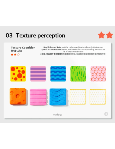 Set mideer para jugar con texturas