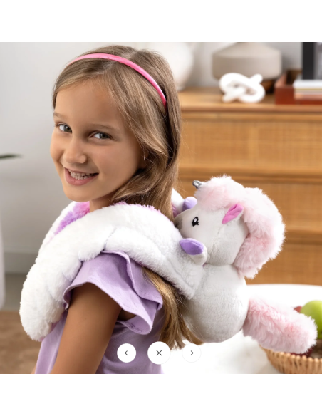 Peluche con peso Hugimals - Unicornio Echo