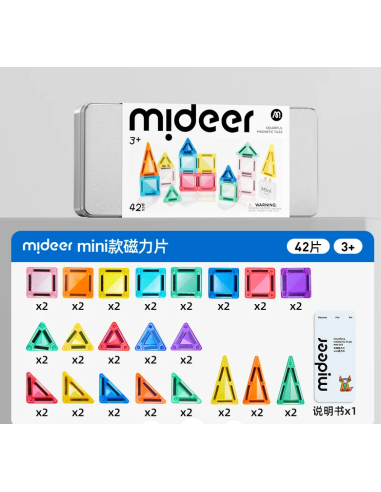 Mini bloques magnéticos mideer – juego de viaje