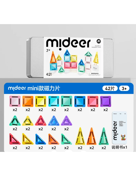 Mini bloques magnéticos mideer – juego de viaje