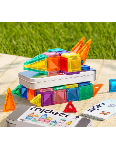 Mini bloques magnéticos mideer – juego de viaje