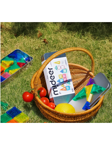 Mini bloques magnéticos mideer – juego de viaje
