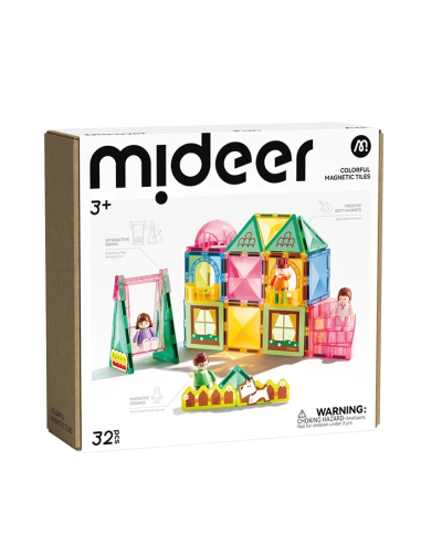 Bloques magnéticos mideer - Familia (32 piezas)