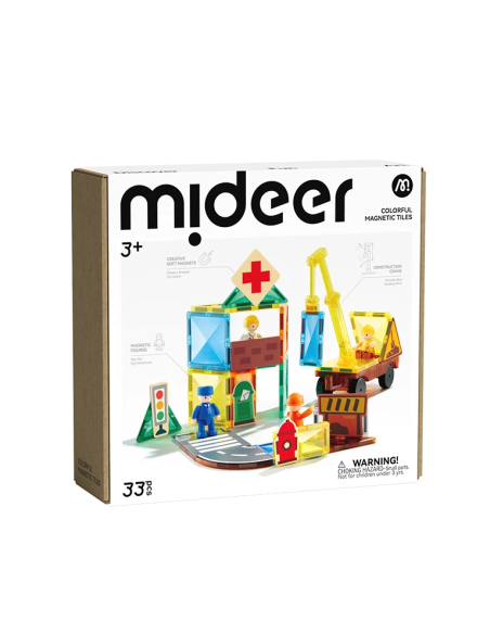 Bloques magnéticos mideer - City Hero Squad (33 piezas)