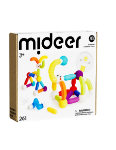 Juego de palitos de construcción magnéticos mideer (26 piezas)