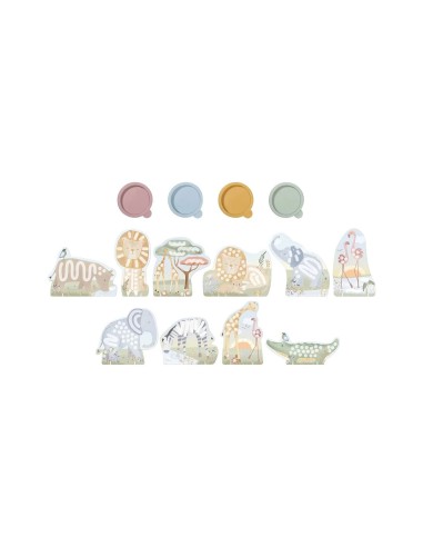 Set Pintura de Dedos Safari Friends Little Dutch