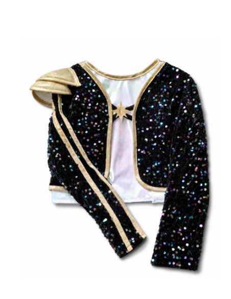 Conjunto de guerrera estrella de rock.