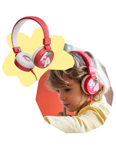 Auriculares Tutum rojos