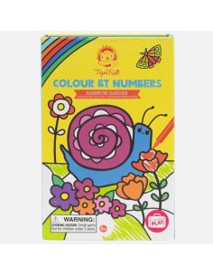 Colorea por Números - Rainbow Garden Tiger Tribe