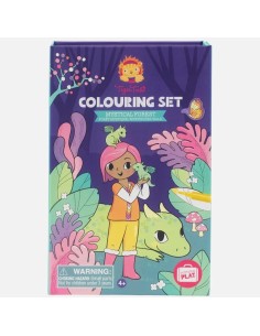 Set para colorear - Bosque místico Tiger Tribe