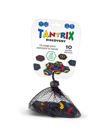 Tantrix Discovery con fichas negras en bolsa - puzzle juego