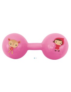 Sonajero pesas rosa LUDI