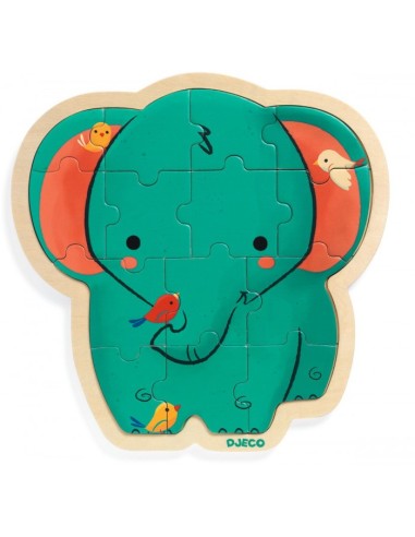 Encajable Puzzlo Elephant DJECO